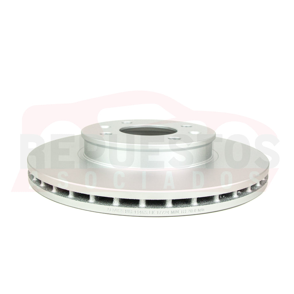 DISCO DE FRENO FRONTAL ADVICS 51712-1G000 HYUNDAI ACCENT G4ED 2006-2011
