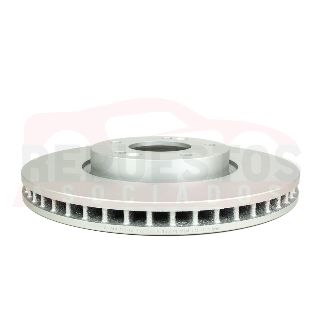DISCO DE FRENO FRONTAL ADVICS 51712-1M500 HYUNDAI TUCSON G4GC,D4EA 2006-2015