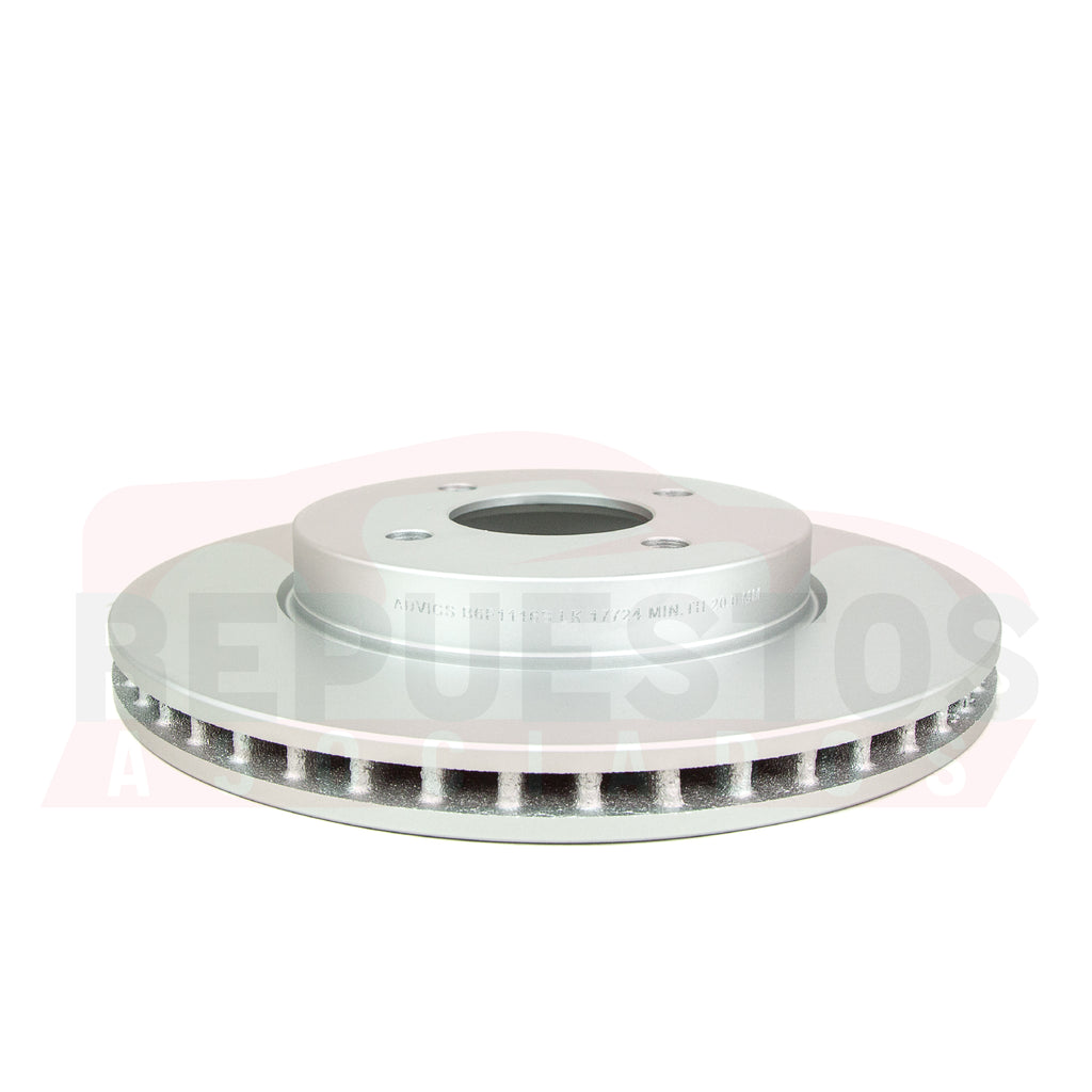 DISCO DE FRENO FRONTAL ADVICS 40206-1HL0B NISSAN VERSA HR16,MR18 2012-2019