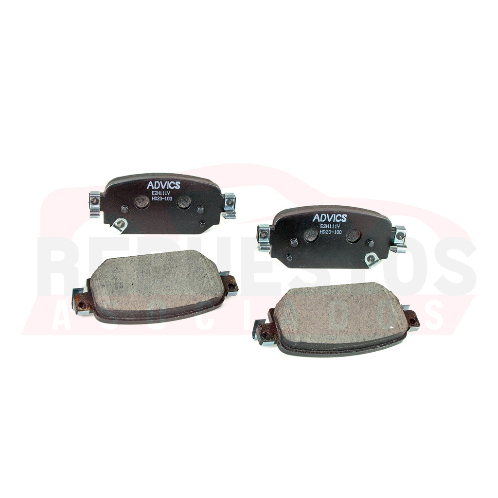 PASTILLA DE FRENO CERAMICA TRASERA ADVICS E2N111Y MAZDA 3 P5,PE,PY 2017-2024